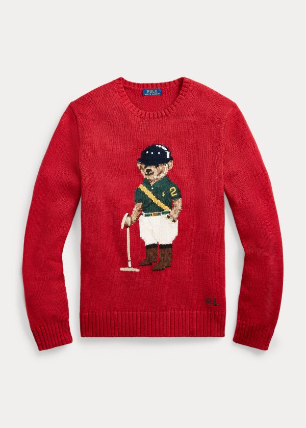 Men's Polo Ralph Lauren Riding Bear Sweater | 907428FHA